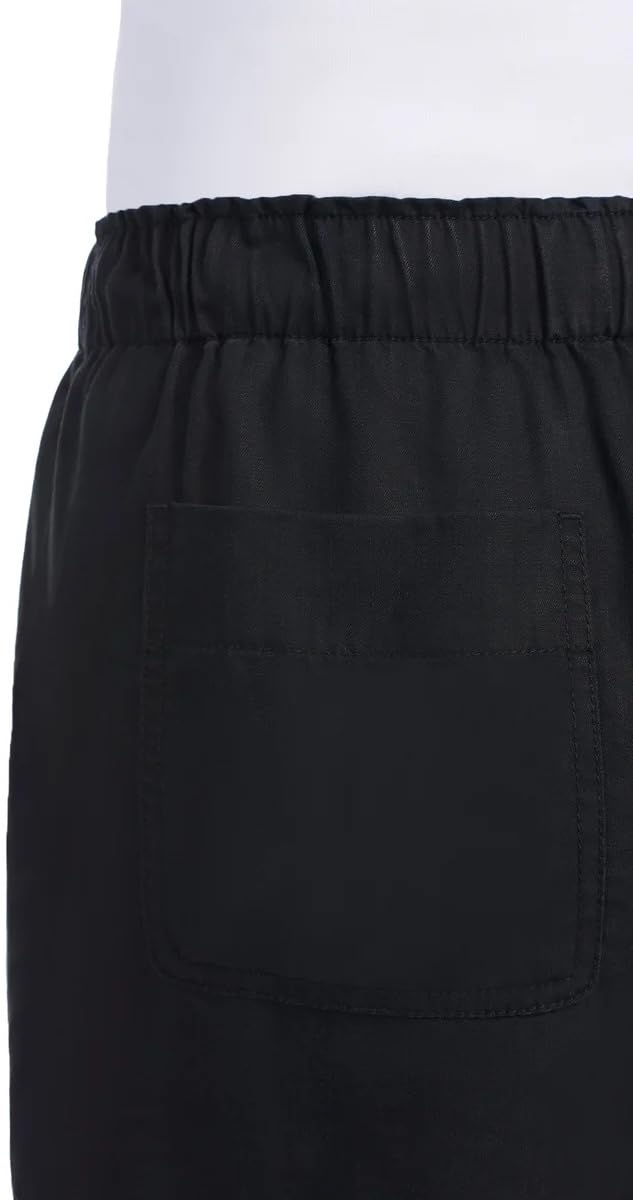 Hilary Radley Womens Lightweight Pull-on Tencel Short (US, Alpha, Large, Regular, Regular, Black)