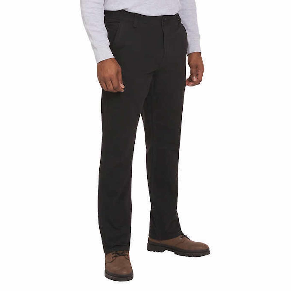 Weatherproof Vintage Men's Relaxed Fit Flex Utility Stretch Pant 34,/32, Black)