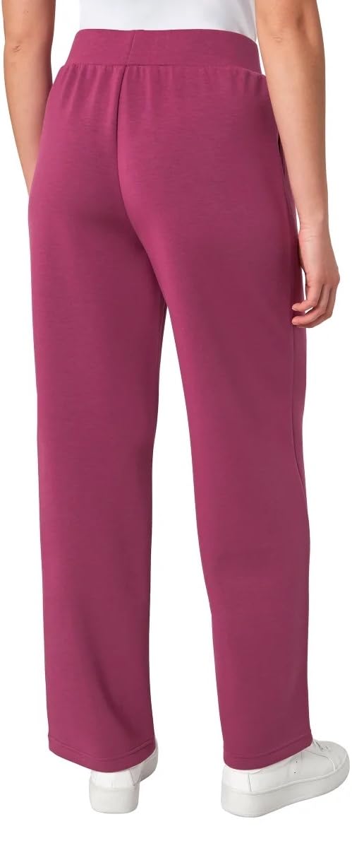 Mondetta Womens Heavyweight Wide Leg Pant (US, Alpha, X-Large, Regular, Regular, Raspberry Coulis)