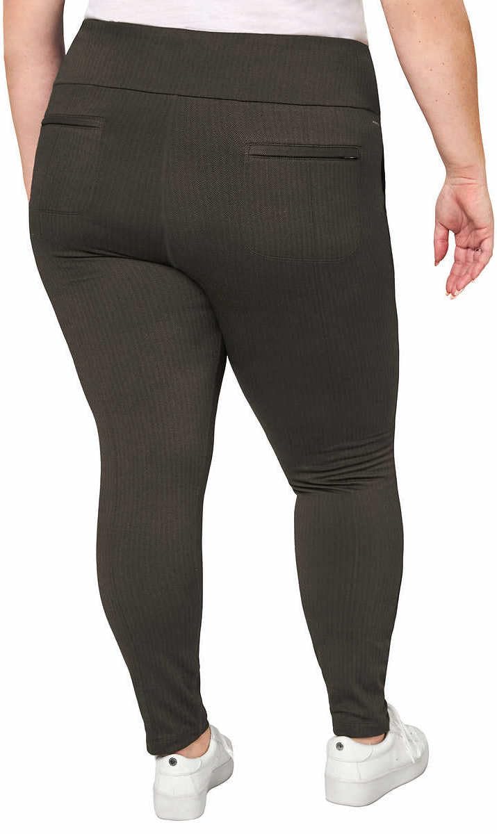 Mondetta Womens Midweight High Rise Jacquard Knit Legging (US, Alpha, XX-Large, Regular, Regular, Chicory Coffee)