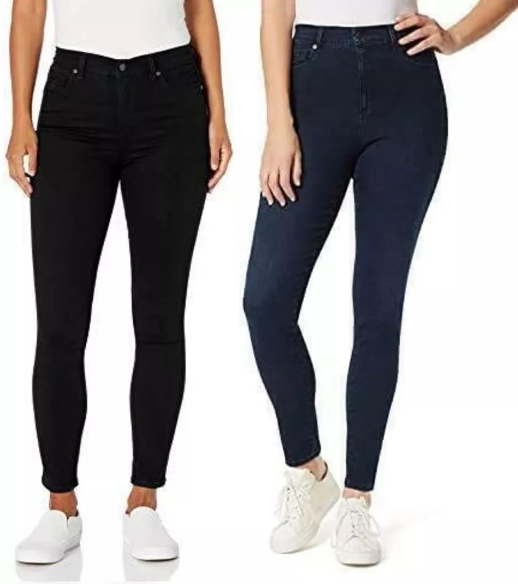 Gloria Vanderbilt Women's Amanda Fit High Rise Skinny Jeans | Small (4-6) Black
