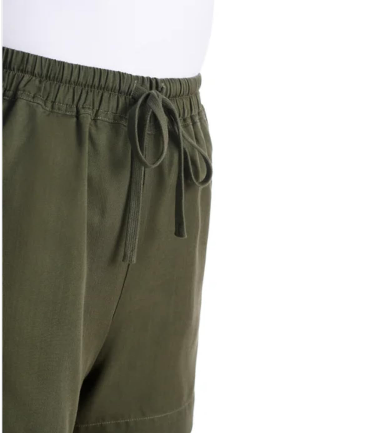 Hilary Radley Women's Pull-On Tencel Short with Pockets (US, Alpha, XX-Large, Regular, Regular, Green (Olive))