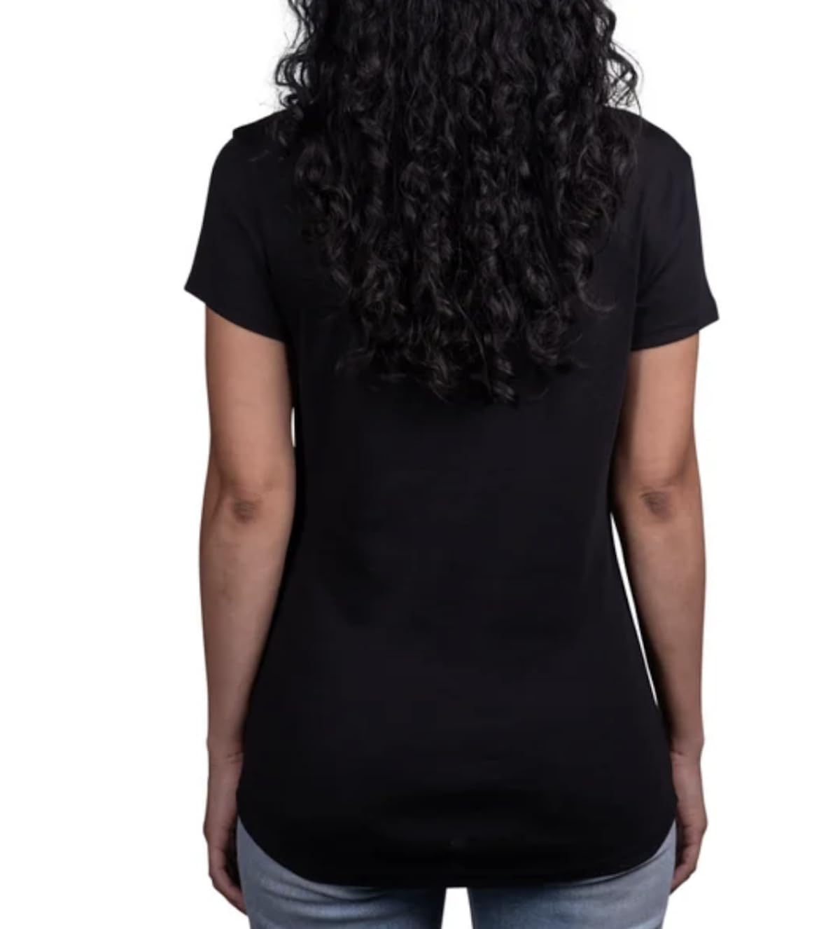 KIRKLAND Signature Women's Scoop Neck Short Sleeve Pima Cotton Tee (US, Alpha, XX-Large, Regular, Regular, Black)