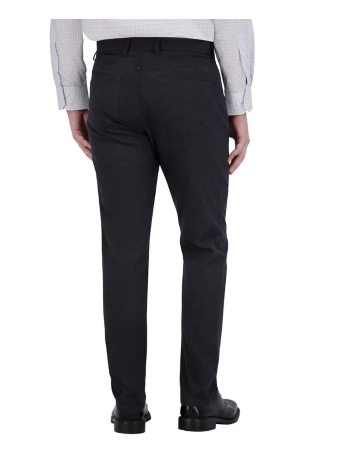 KIRKLAND Signature Men's Stretch Comfort Tapered Fit Brushed 5 Pocket Pant (US, Waist Inseam, 30, 30, Regular, Regular, Gray)