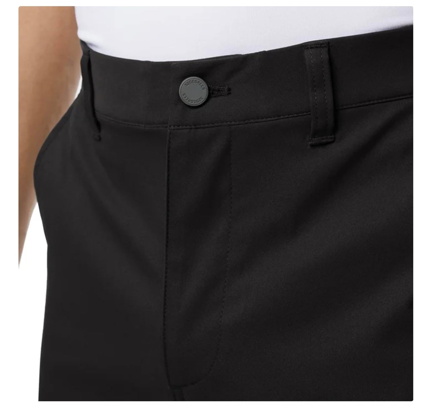 32 Degrees Cool Men's Stretch Chino Pant (US, Waist Inseam, 40, 30, Regular, Regular, Black)