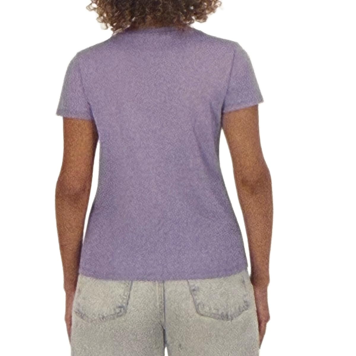 DKNY Women's Short Sleeve Crew Neck Organic Cotton Tee Shirt (US, Alpha, X-Large, Regular, Regular, Purple)