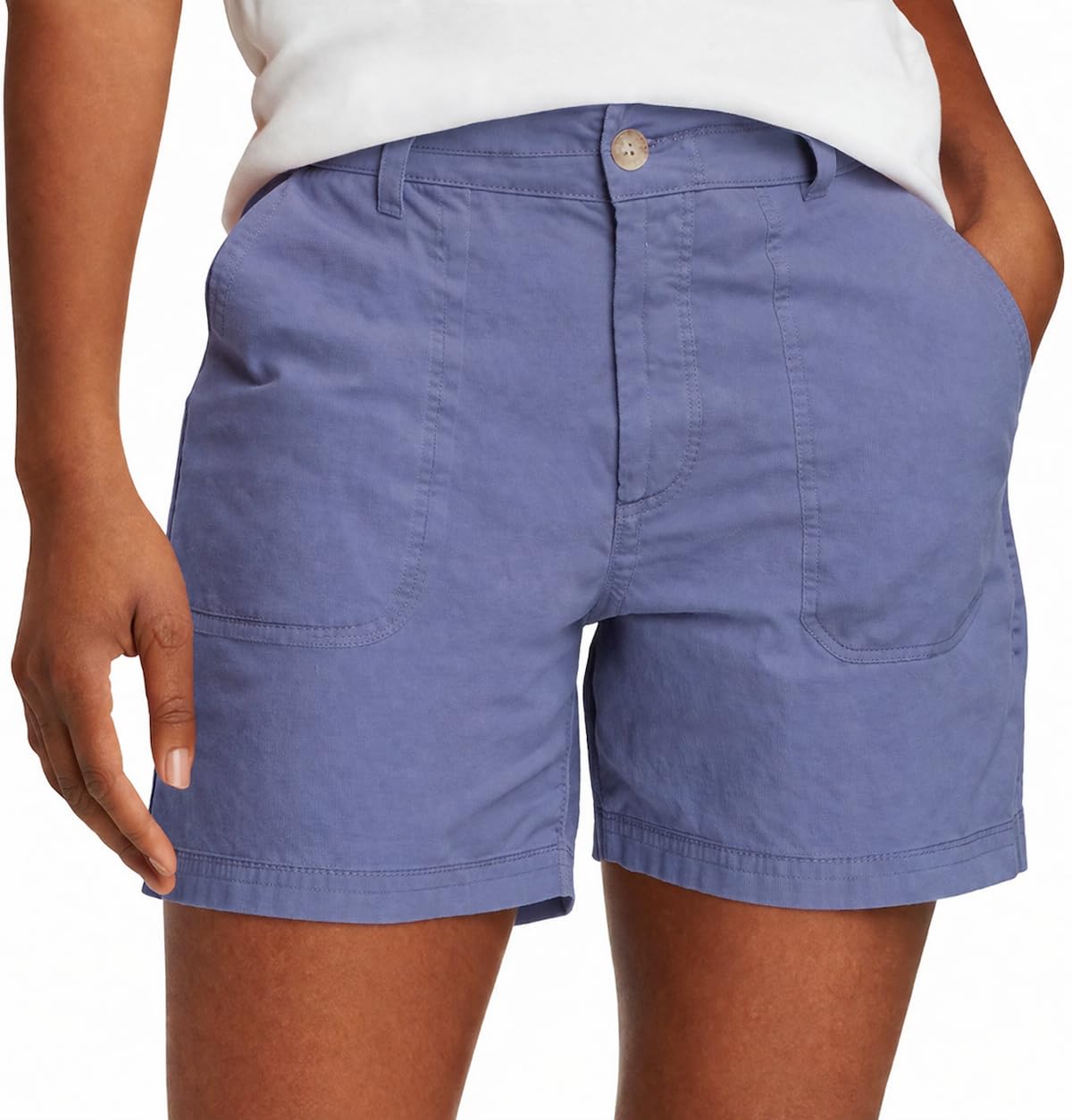 Eddie Bauer Women's Adventurer Stretch Ripstop Shorts (US, Numeric, 10, Regular, Regular, Blue)