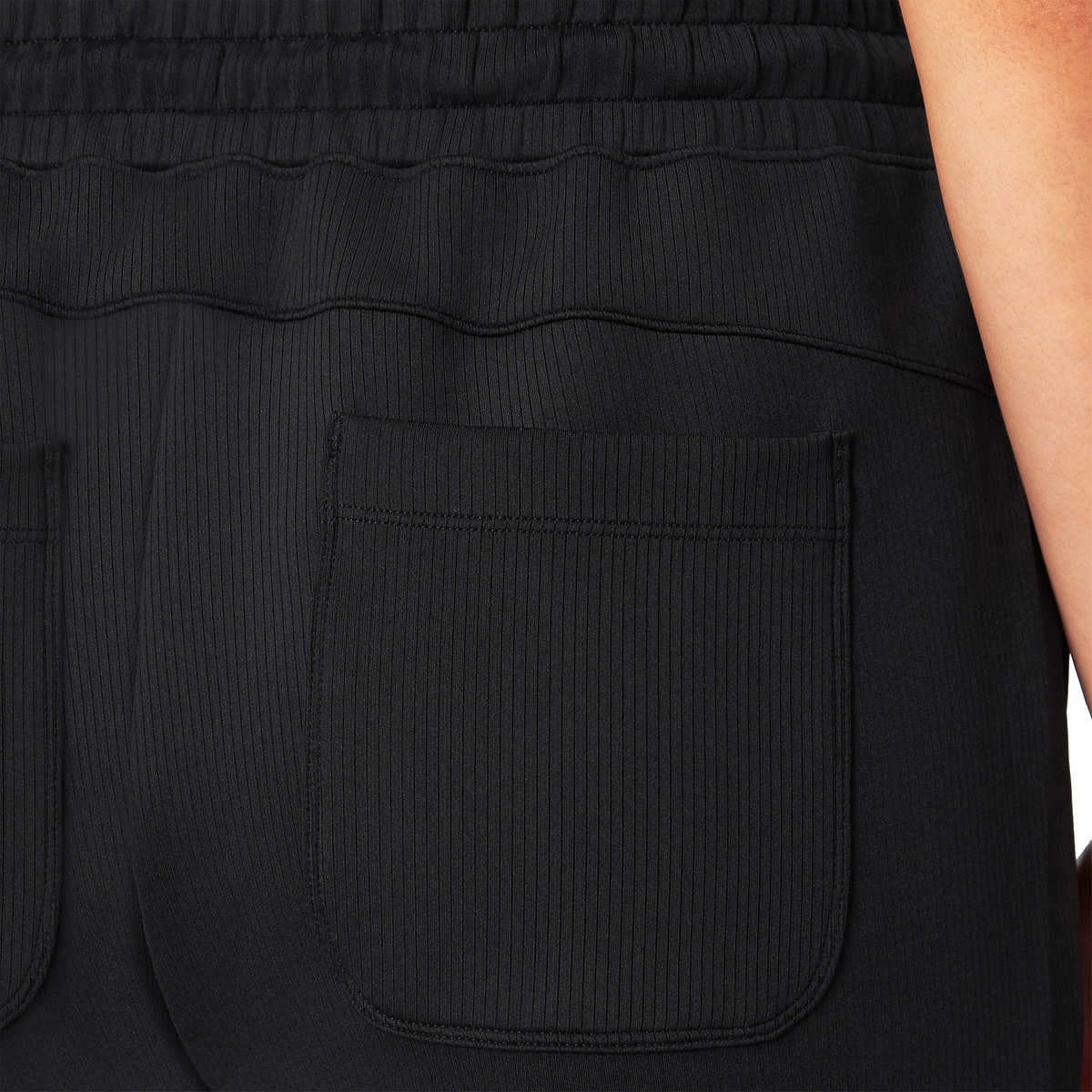 Mondetta Womens Midweight Ribbed Scuba Short (US, Alpha, XX-Large, Regular, Regular, Black)