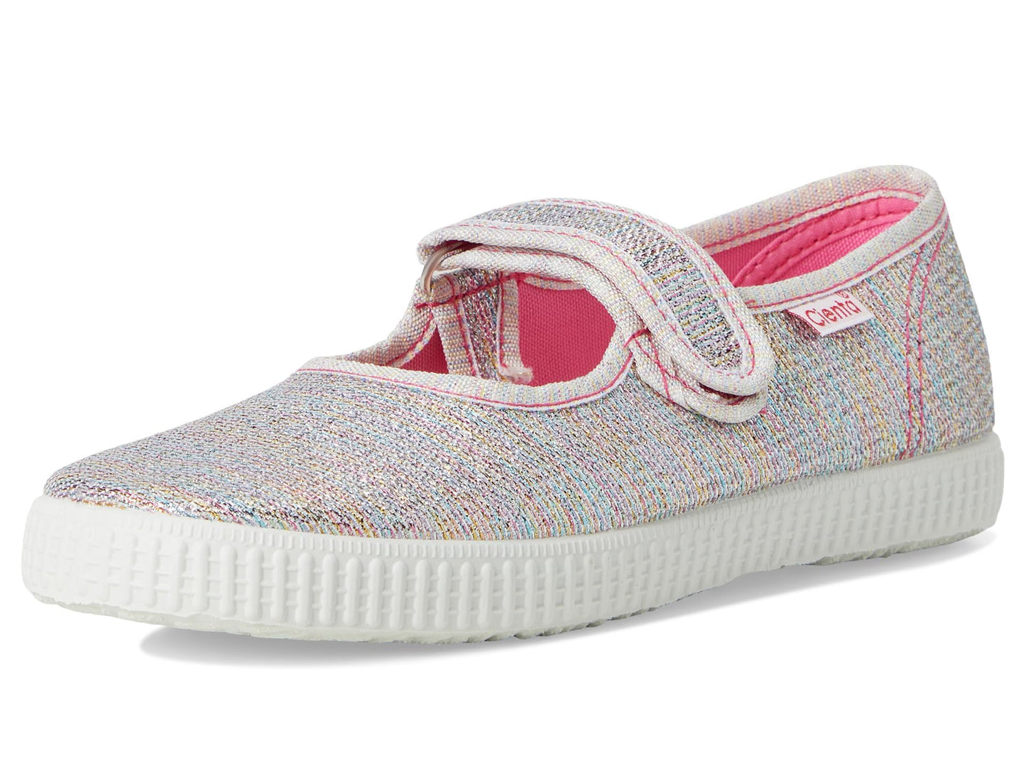 Cienta Kids Shoes – Ideal for Toddlers & Little Kids – Hook & Loop Strap Closure – Textile Lining – Rubber Outsole (Infant/Toddler/Little Kid/Big Kid) Multi Glitter 26 (US 9 Toddler) M