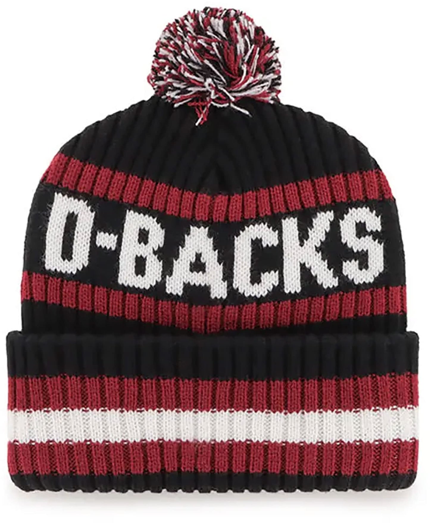 '47 MLB Unisex-Adult Primary Logo Bering Cuffed Knit Pom Beanie Hat (Boston Red Sox)