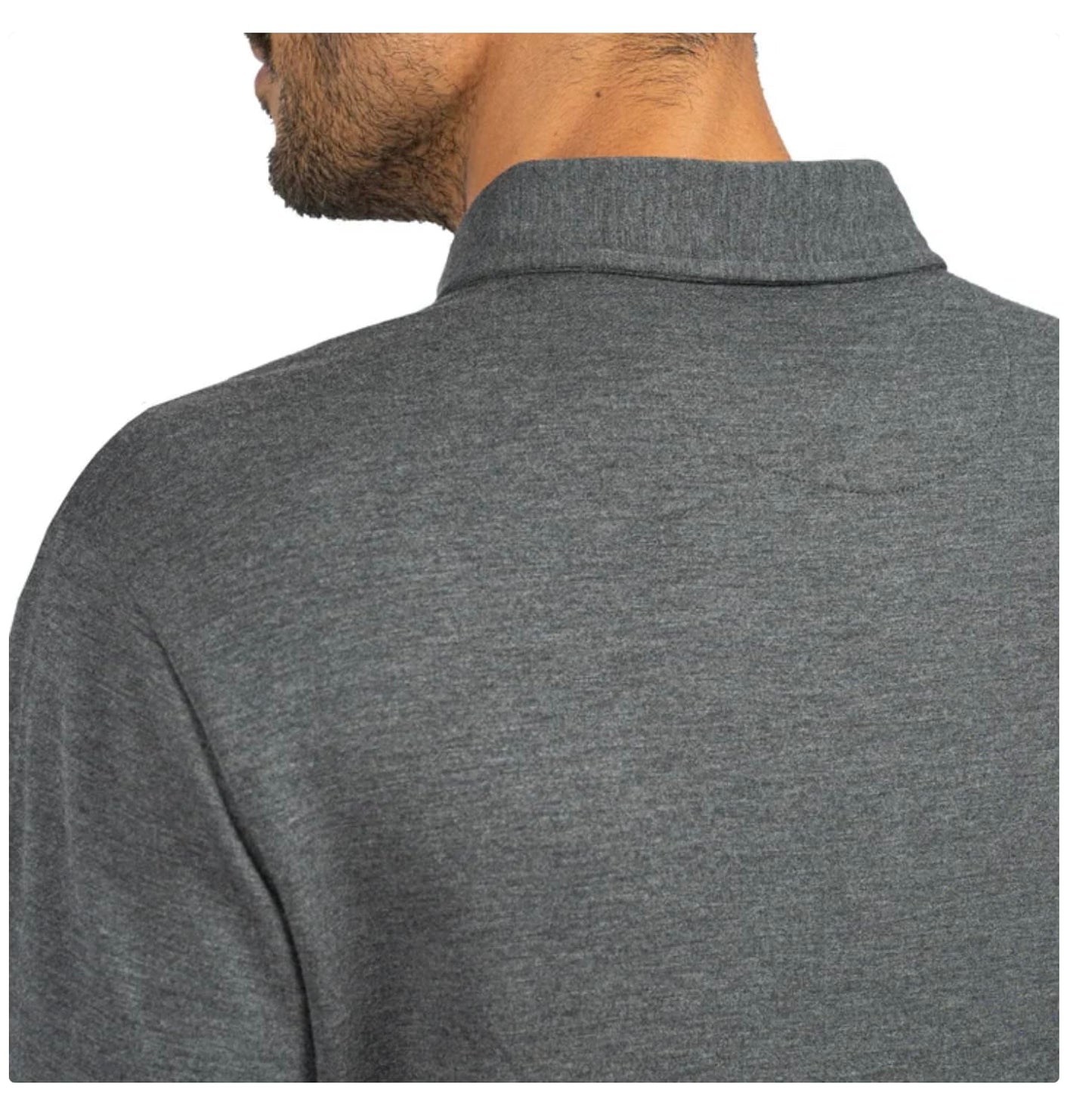 Jachs New York Men's Short Sleeve Classic Fit Polo Shirt (US, Alpha, X-Large, Regular, Regular, Gray)