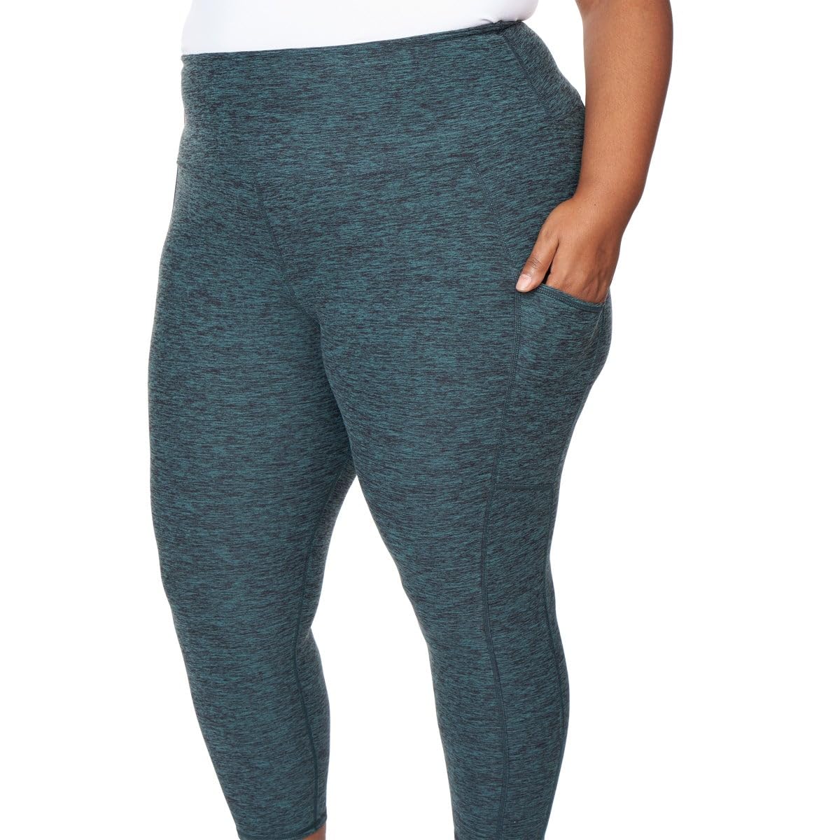 Kirkland Signature Capri Leggings for Women with Pockets Green, XS