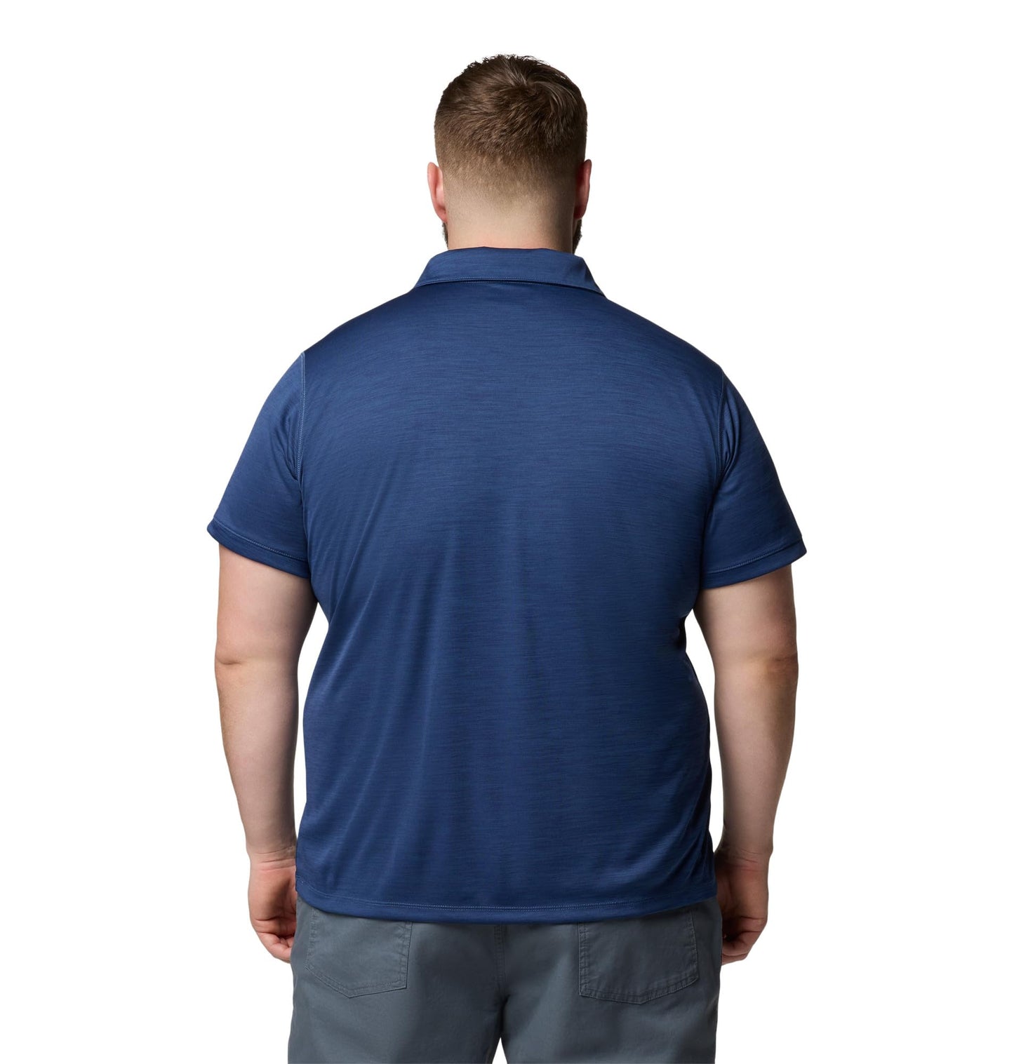 Columbia Mens Sage Peak Knit Polo, Dark Mountain Heather, Small