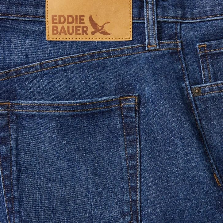 Eddie Bauer Men’s Regular Fit Stretch Jean (Dark Blue, 30W x 30L)