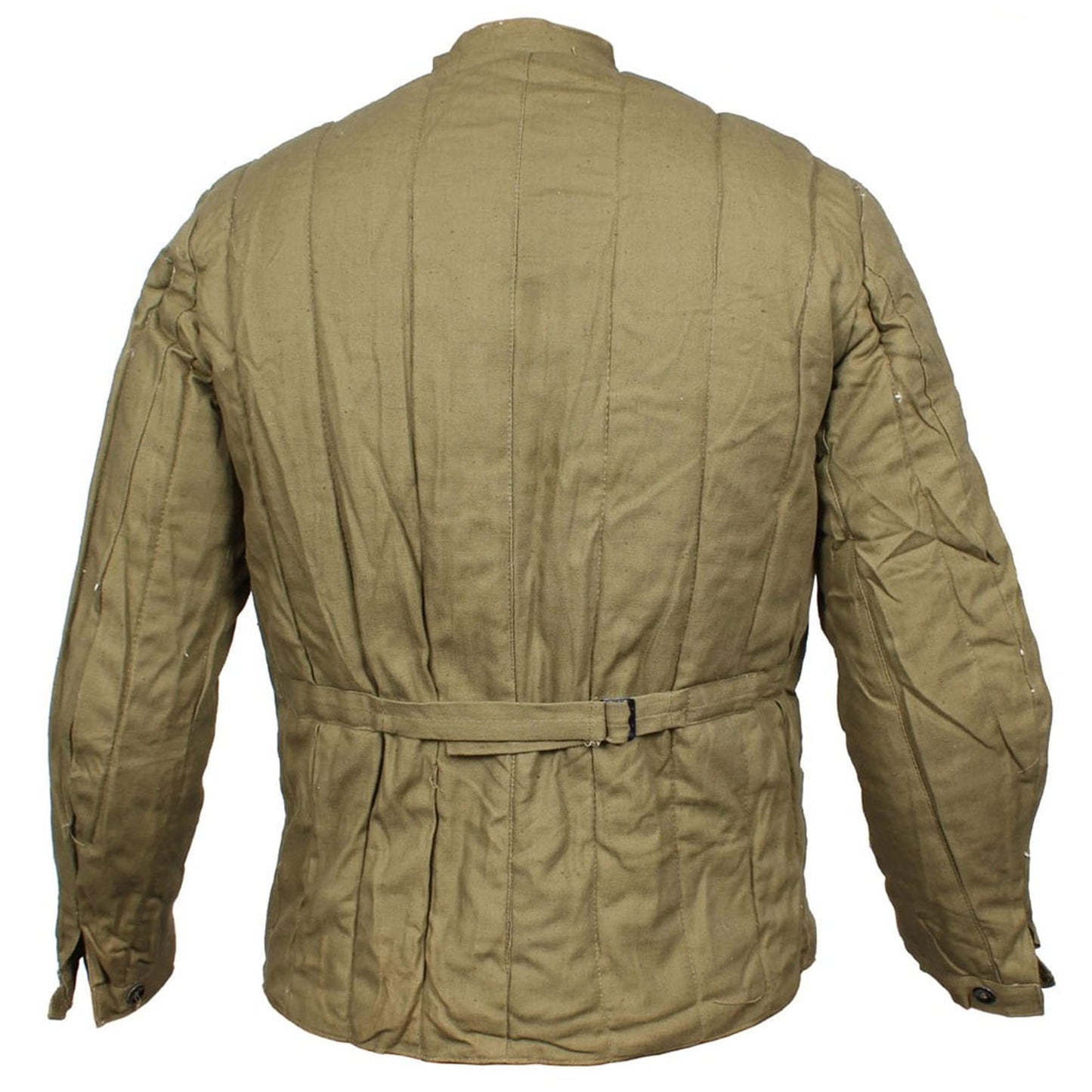 Vintage USSR WWII warm winter jacket Soviet Union Khaki Fufaika Red Army military telogreika (EU 60 / US XXL - 50“ chest / 42“ waist)