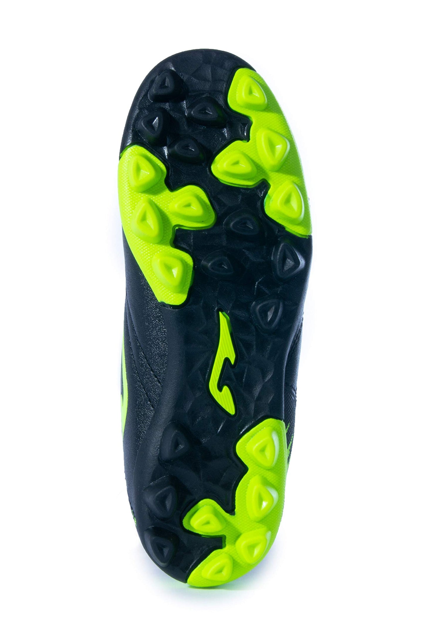 Joma Kids' Toledo JR MD 24 Soccer Shoes (10 Toddler, Black/Fluoro Yellow)