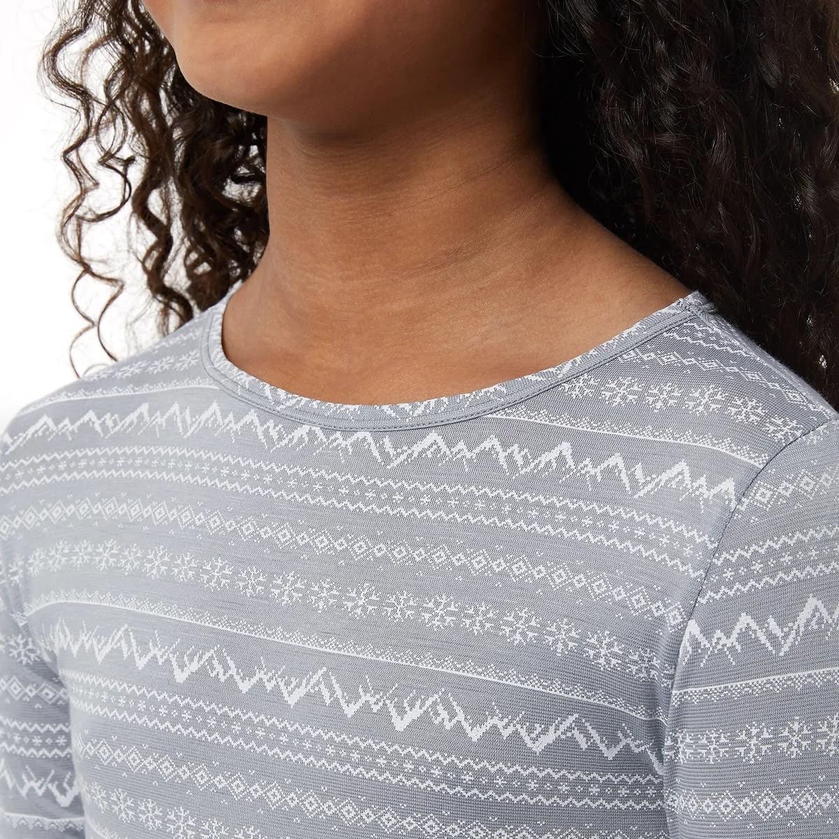 32 Degrees Heat Kids Baselayer Long Sleeve Crew Neck & Legging Set Grey, XL