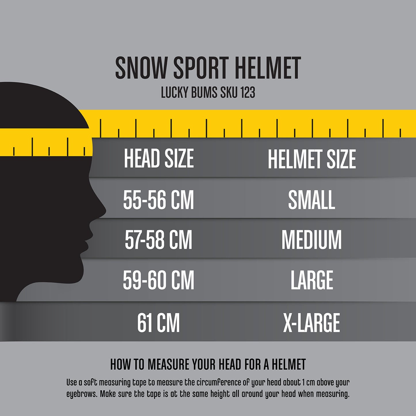 Lucky Bums Snow Sport Helmet, Matte Black, Small