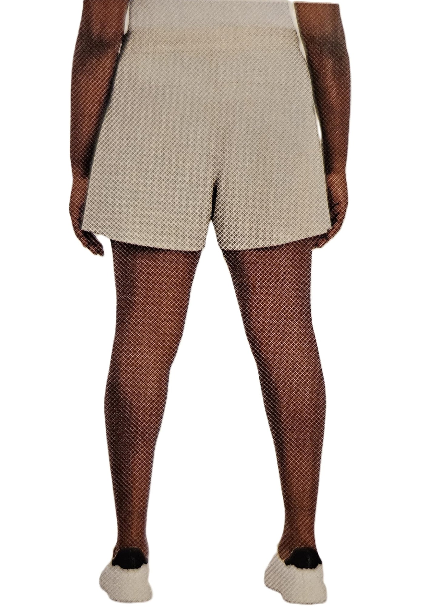 Pacific Trail Elastic Waist Band Side Pockets Ladies' Casual Shorts XXL, Putty