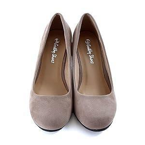 Guilty Shoes - Patricia-02 Taupe Suede, 9