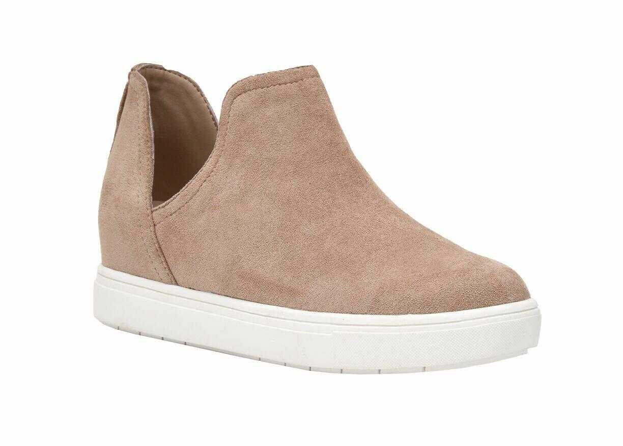CUSHIONAIRE Women's Hero Hidden Wedge Sneaker +Wide Width Available, Taupe, 10 W