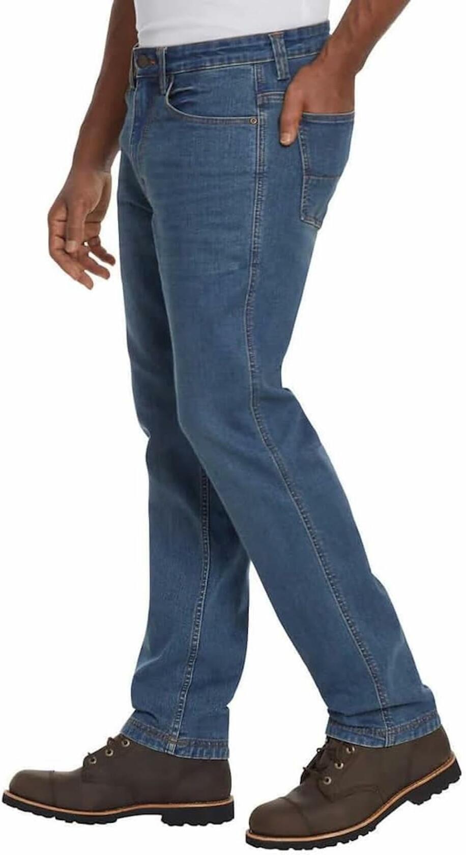 Kirkland Signature Men's Classic 5 Pocket Stretch Jeans (US, Waist Inseam, 30, 32, Regular, Regular, Medium Blue)