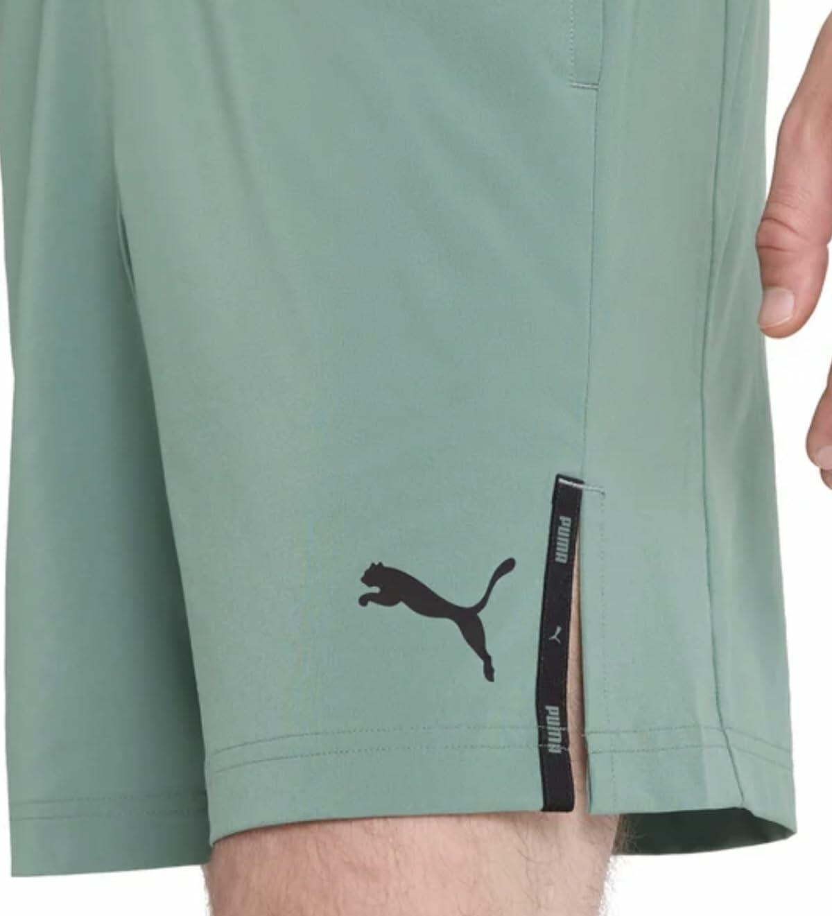 PUMA Men's Lightweight Active Woven Short (US, Alpha, Medium, Regular, Regular, Green)