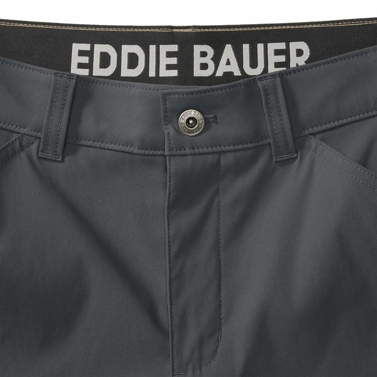 Eddie Bauer Men’s UPF 50+ Classic Fit Stretch Lightweight Tech Short (Gray, 32)
