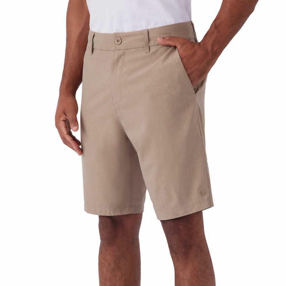 Hang Ten Men's Hybrid Series - Everyday 20" Hybrid Short, 32, Khaki