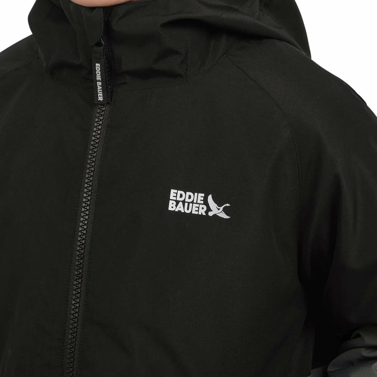 Eddie Bauer Youth Lone Peak 3 in 1 Jacket (US, Alpha, Medium, Regular, Black Onyx)