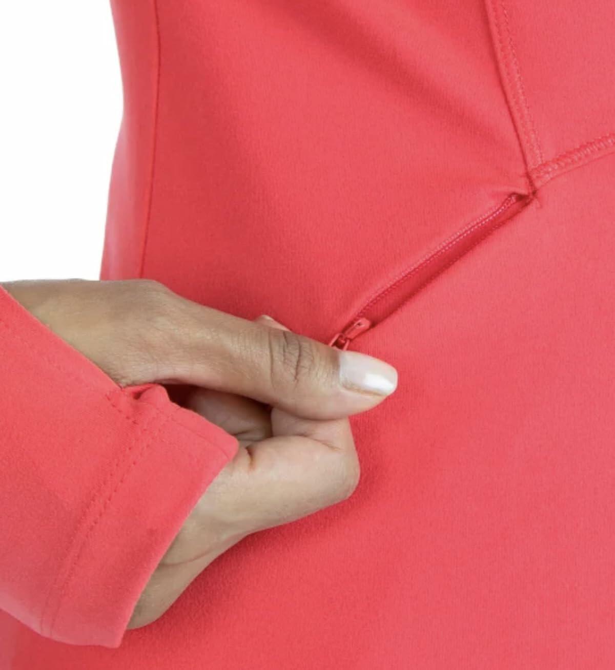 Spyder Women's Stretch Long Sleeve Zip Up Yoga Jacket with Thumb Holes (US, Alpha, XX-Large, Regular, Regular, Pink)