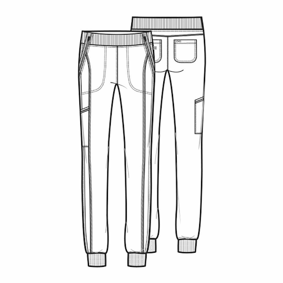 Infinity Women's Scrub Jogger Pants Mid Rise Bottoms with 5 Pockets, Moisture Wicking & 360� Stretch Fabric - CK110AT, XS Tal Pewter