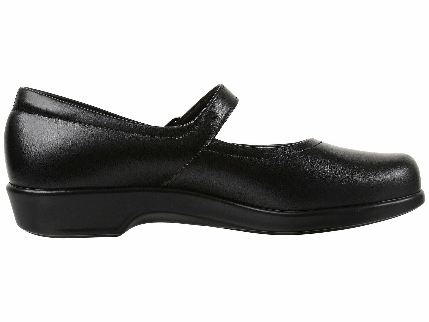 SAS Maria Mary Jane - Shoes for Women - Leather Uppers - Breathable Textile Linings - Polyurethane Outsole Black 8 S - Slim (AAA)