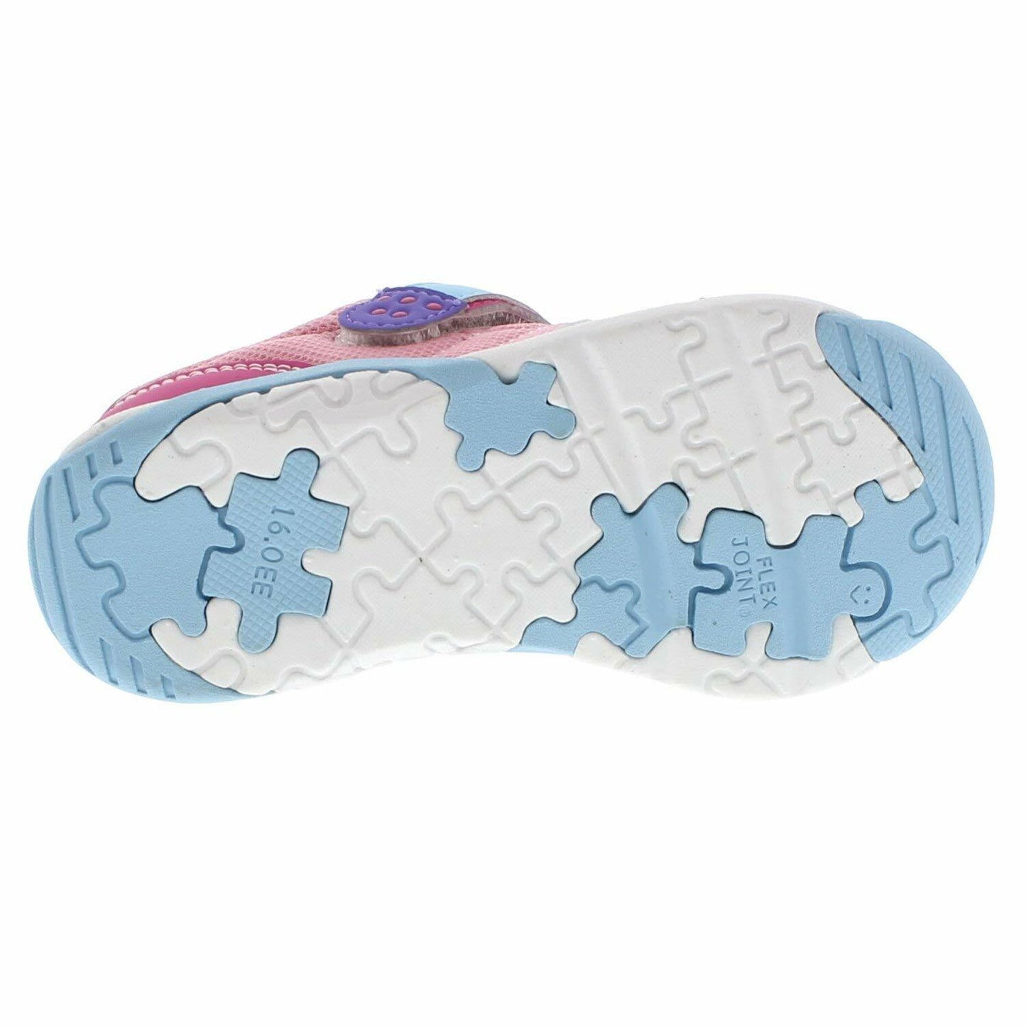TSUKIHOSHI KAZ Kids Shoes - Strap-Closure Machine-Washable Kids and Toddler Shoes with Wide Toe Box & Slip-Resistant, Non-Marking Outsoles, Fuchsia/Light Blue - 7.5 Toddler (1-4 Years)