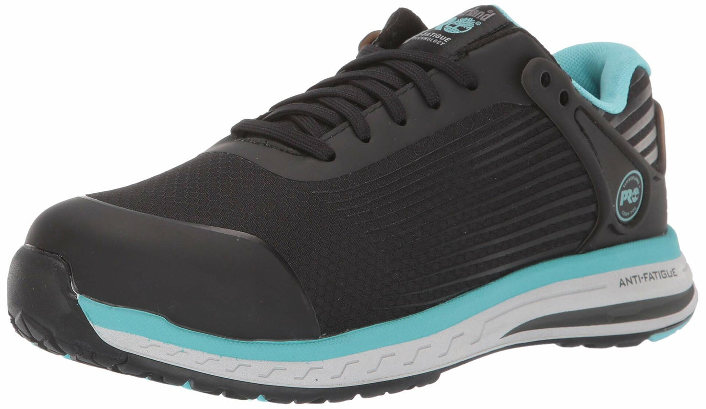 Timberland PRO Drivetrain Composite Safety Toe - Sneakers for Women - Abrasion-Resistant Mesh Upper White/Peach/Green 7.5 C - Medium