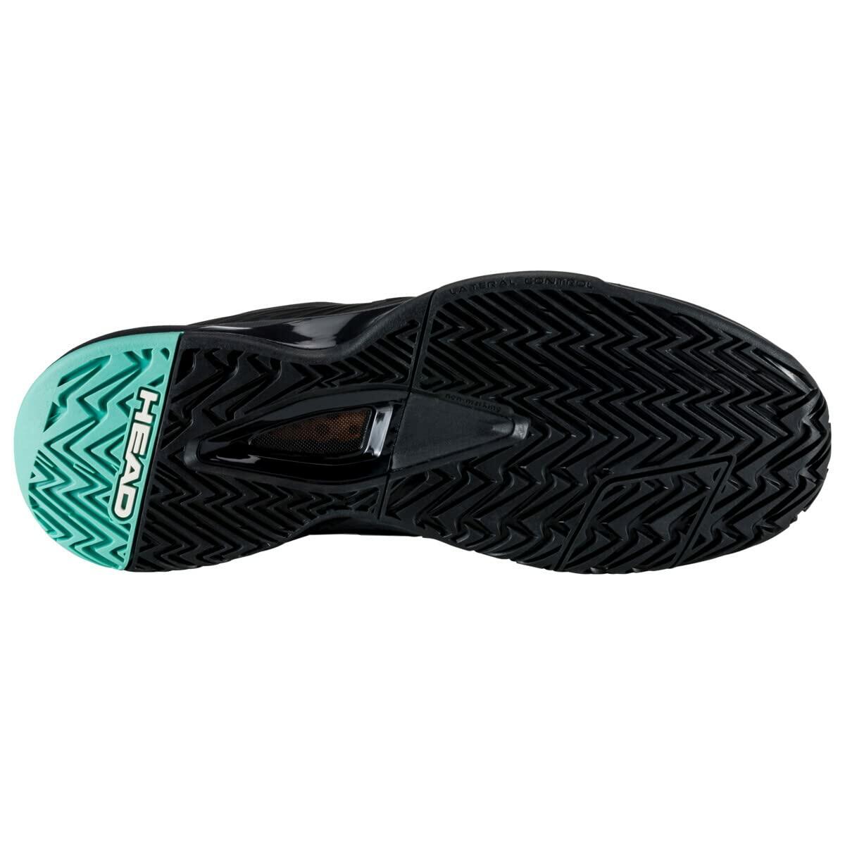 HEAD Revolt Pro 4.0 Men's Shoes, Black/Teal, Size 13.0 USA
