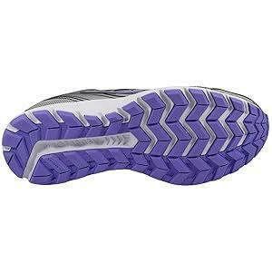 Saucony Women's VERSAFOAM Cohesion 12 Silver/Purple Road Running Shoe 10.5 Medium US