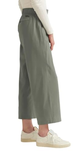 Eddie Bauer Women's Traveler Wide Leg Crop Pant (US, Alpha, X-Large, Regular, Regular, Green)