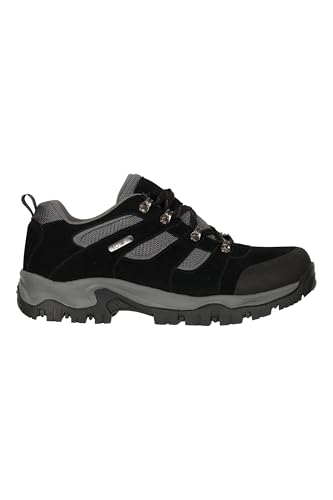 Mountain Warehouse Voyage Mens Waterproof Walking Shoes Jet Black Mens Shoe Size 7 US
