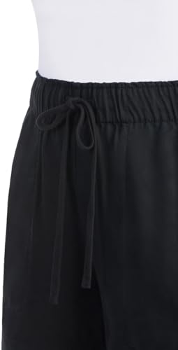 Hilary Radley Womens Lightweight Pull-on Tencel Short (US, Alpha, Large, Regular, Regular, Black)