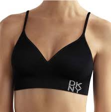 DKNY Women's Seamless Bra 2-Pack Small Black/Ivory