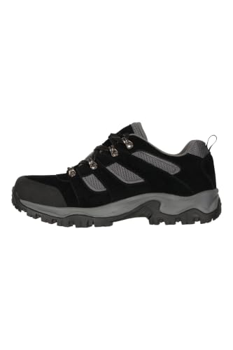 Mountain Warehouse Voyage Mens Waterproof Walking Shoes Jet Black Mens Shoe Size 7 US