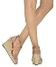 MVE Shoes Women's Medium Espadrille Open Wedge Criss Cross Straps-Fashion Wedges, Judith-34 taupe 6.5