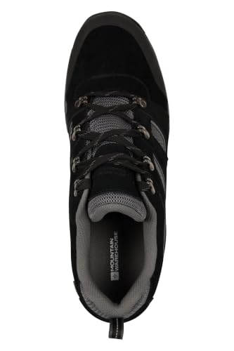 Mountain Warehouse Voyage Mens Waterproof Walking Shoes Jet Black Mens Shoe Size 7 US