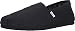 TOMS Men's Classic Alpargata Slip-On, Black Black