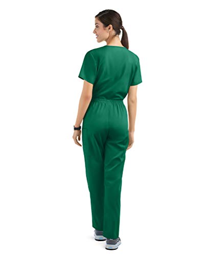 Strictly Scrubs Women's Scrub Set Size 3X-Large Hunter V-Neck Top Elastic Pant