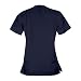 WOMENS V-NECK SNAP CLOSURE SCRUB TOP WITH SHORT SLEEVES SIZE M
