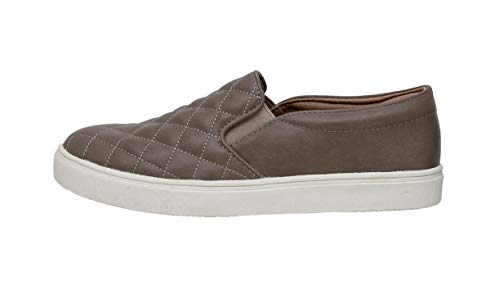 CUSHIONAIRE Women's Reena Comfort Quilted Sneaker, Natural, 8W
