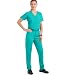 Strictly Scrubs Women’s Classic Scrub Set – Includes Mock Wrap Top and Pant (Medium, Turquoise)
