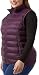 32 Degrees Heat Womens Lightweight Packable Puffer Vest (US, Alpha, XX-Large, Regular, Regular, Dark Purple Winter Bloom)